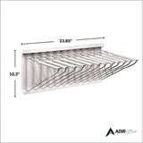 AdirOffice Large File Blueprint Pivot Wall Rack, Assorted Document Sizes Accommodated, 11" x 15.8" x 23.9", White (ALHI617WHI) Each