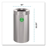 Alpine Industries 27 Gallon Stainless Steel Compost Can, Brushed Stainless Steel (ALHALP47527CO) Each