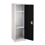 AdirOffice Steel Storage Locker, 1 Compartment, 15 x 15 x 48, Black (ALHI62901BLK) Each