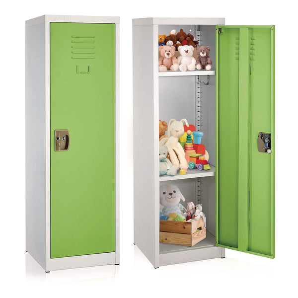 AdirOffice Steel Storage Locker, 1 Compartment, 15 x 15 x 48, Green (ALHI62901GRN) Each