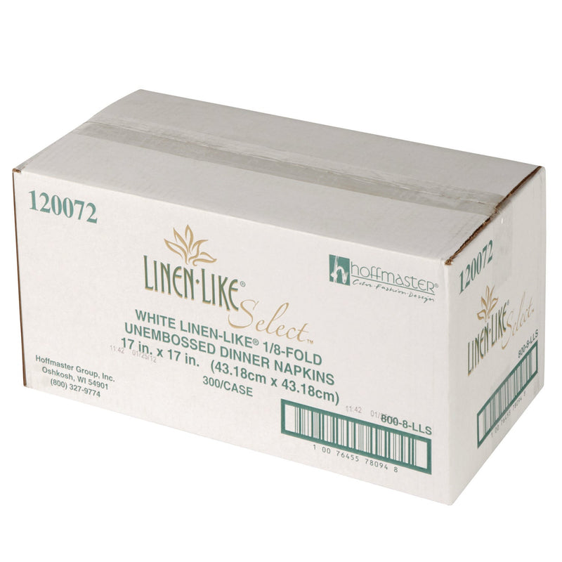 Hoffmaster® Dinner Napkins, 17 x 17, White, 1/8 Fold, 300/Carton (HFM120072) Case of 300