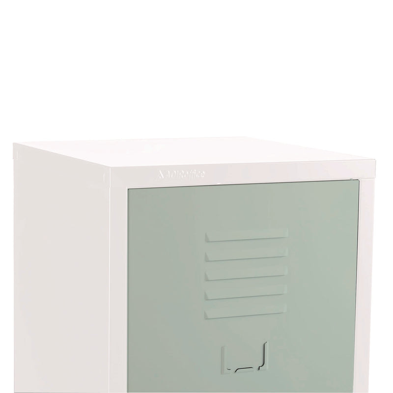 AdirOffice Steel Storage Locker, 1 Compartment, 15 x 15 x 48, Misty Green (ALHI62901MGRN) Each