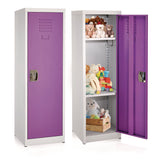 AdirOffice Steel Storage Locker, 1 Compartment, 15 x 15 x 48, Purple (ALHI62901PUR) Each