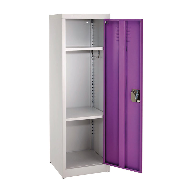 AdirOffice Steel Storage Locker, 1 Compartment, 15 x 15 x 48, Purple (ALHI62901PUR) Each