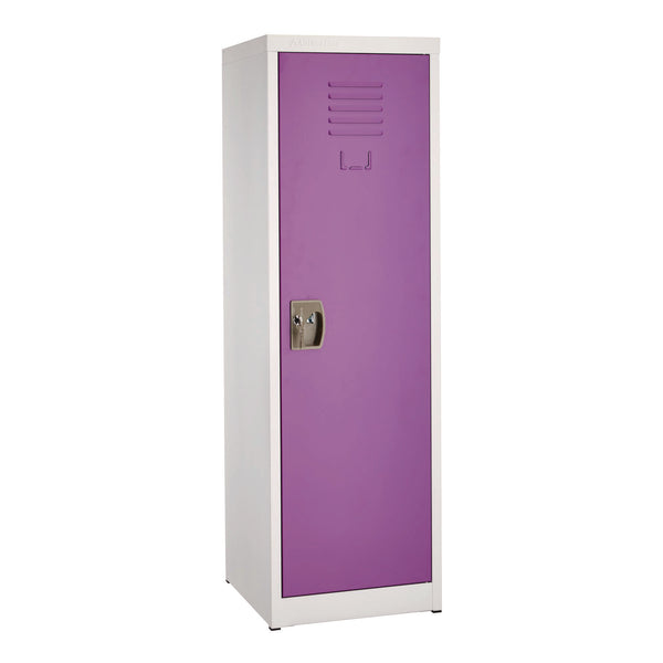 AdirOffice Steel Storage Locker, 1 Compartment, 15 x 15 x 48, Purple (ALHI62901PUR) Each