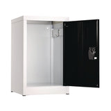 AdirOffice Steel Storage Locker, 1 Compartment, 15 x 15 x 24, Black (ALHI62902BLK) Each