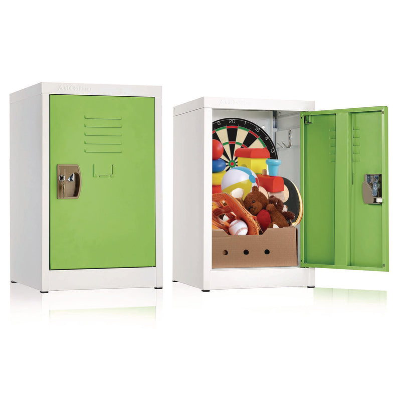 AdirOffice Steel Storage Locker, 1 Compartment, 15 x 15 x 24, Green (ALHI62902GRN) Each