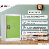 AdirOffice Steel Storage Locker, 1 Compartment, 15 x 15 x 24, Green (ALHI62902GRN) Each