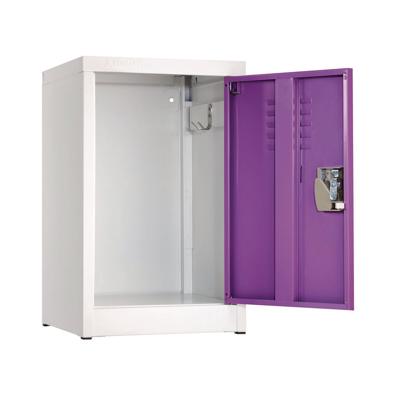 AdirOffice Steel Storage Locker, 1 Compartment, 15 x 15 x 24, Purple (ALHI62902PUR) Each