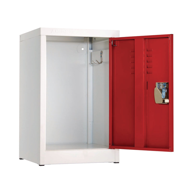 AdirOffice Steel Storage Locker, 1 Compartment, 15 x 15 x 24, Red (ALHI62902RED) Each
