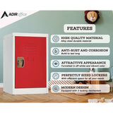 AdirOffice Steel Storage Locker, 1 Compartment, 15 x 15 x 24, Red (ALHI62902RED) Each