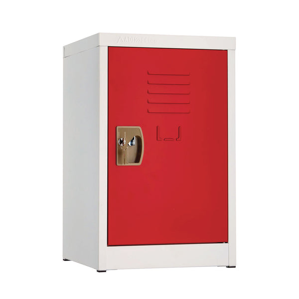 AdirOffice Steel Storage Locker, 1 Compartment, 15 x 15 x 24, Red (ALHI62902RED) Each