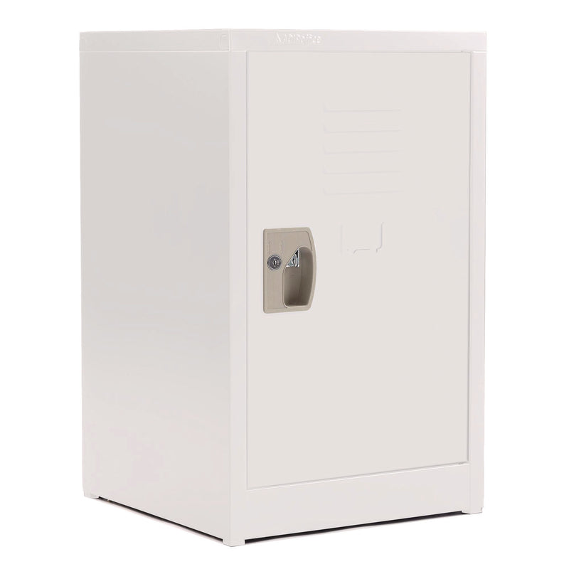 AdirOffice Steel Storage Locker, 1 Compartment, 15 x 15 x 24, White (ALHI62902WHI) Each