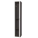 AdirOffice Steel Storage Locker, 1 Compartment, 12 x 12 x 72, Black Body/White Doors (ALHI629201BW) Each
