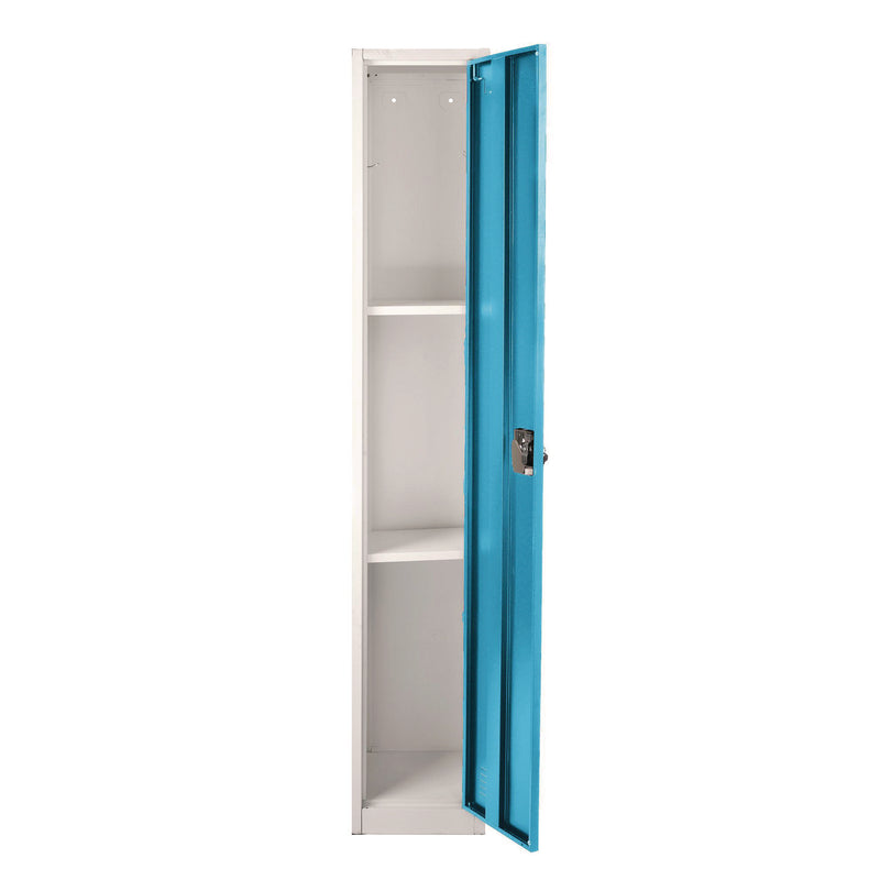 AdirOffice Steel Storage Locker, 1 Compartment, 12 x 12 x 72, Blue (ALHI629201BLU) Each