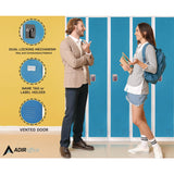 AdirOffice Steel Storage Locker, 1 Compartment, 12 x 12 x 72, Blue (ALHI629201BLU) Each