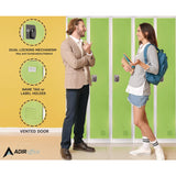 AdirOffice Steel Storage Locker, 1 Compartment, 12 x 12 x 72, Green (ALHI629201GRN) Each