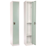 AdirOffice Steel Storage Locker, 1 Compartment, 12 x 12 x 72, Misty Green (ALHI629201MGRN) Each