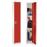 AdirOffice Steel Storage Locker, 1 Compartment, 12 x 12 x 72, Red (ALHI629201RED) Each