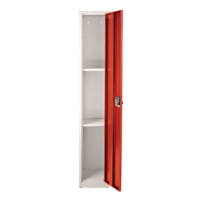 AdirOffice Steel Storage Locker, 1 Compartment, 12 x 12 x 72, Red (ALHI629201RED) Each