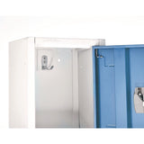 AdirOffice Steel Storage Locker, 2 Compartment, 12 x 12 x 72, Blue (ALHI629202BLU) Each