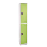 AdirOffice Steel Storage Locker, 2 Compartment, 12 x 12 x 72, Green (ALHI629202GRN) Each