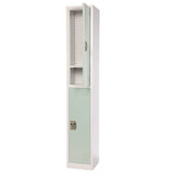 AdirOffice Steel Storage Locker, 2 Compartment, 12 x 12 x 72, Misty Green (ALHI629202MGRN) Each