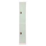 AdirOffice Steel Storage Locker, 2 Compartment, 12 x 12 x 72, Misty Green (ALHI629202MGRN) Each