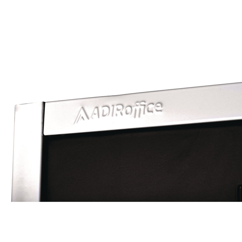 AdirOffice Steel Storage Locker, 3 Compartment, 12 x 12 x 72, Black (ALHI629203BLK) Each