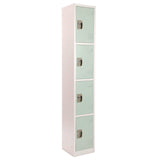 AdirOffice Steel Storage Locker, 4 Compartment, 12 x 12 x 72, Misty Green (ALHI629204MGRN) Each