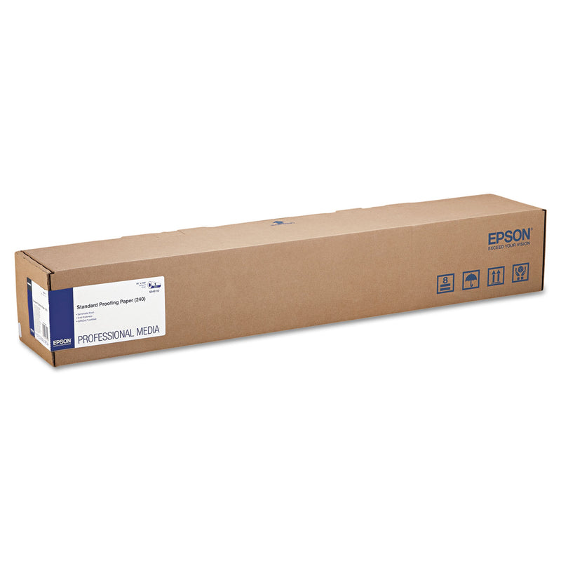 Epson® Standard Proofing Paper Roll, 9 mil, 36" x 100 ft, Semi-Matte White (EPSS045113)