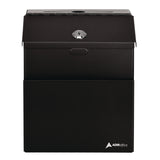 AdirOffice Wall Mountable Steel Suggestion Secure Drop Box with Key, 7 x 6 x 8.5, Stainless Steel 304, Black (ALHI63101BLK) Each