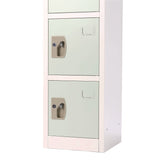 AdirOffice Steel Storage Locker, 6 Compartment, 12 x 12 x 72, Misty Green (ALHI629206MGRN) Each