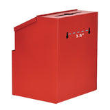 AdirOffice Wall Mountable Steel Suggestion Secure Drop Box with Key, 7 x 6 x 8.5, Stainless Steel 304, Red (ALHI63101RED) Each