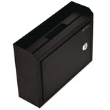 AdirOffice Medium Size Steel Multi-Purpose Secure Drop Box, 9.8 x 3.4 x 7.5, Black (ALHI63102BLK) Each