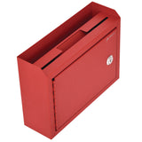 AdirOffice Medium Size Steel Multi-Purpose Secure Drop Box, 9.8 x 3.4 x 7.5, Red (ALHI63102RED) Each