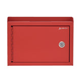 AdirOffice Medium Size Steel Multi-Purpose Secure Drop Box, 9.8 x 3.4 x 7.5, Red (ALHI63102RED) Each