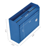 AdirOffice Medium Size Steel Multi-Purpose Secure Drop Box, 9.8 x 3.4 x 7.5, Blue (ALHI63102BLU) Each