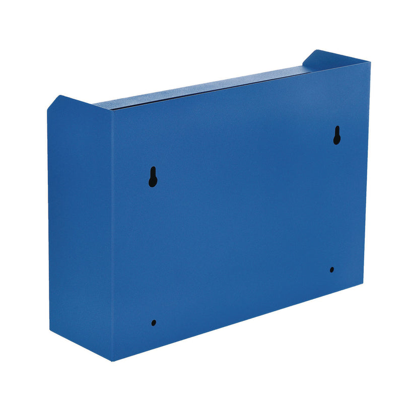 AdirOffice Medium Size Steel Multi-Purpose Secure Drop Box, 9.8 x 3.4 x 7.5, Blue (ALHI63102BLU) Each