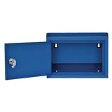 AdirOffice Medium Size Steel Multi-Purpose Secure Drop Box, 9.8 x 3.4 x 7.5, Blue (ALHI63102BLU) Each