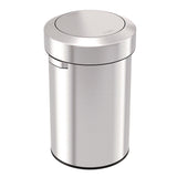 HLS Commercial® Swing Top Trash Can, 17 gal, Stainless Steel, Silver (HLMHLS17FTS) Each