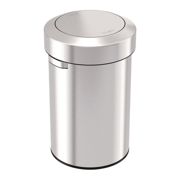 HLS Commercial® Swing Top Trash Can, 17 gal, Stainless Steel, Silver (HLMHLS17FTS) Each