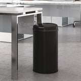 HLS Commercial® Sensor Trash Can, 8 gal, Plastic/Stainless Steel, Black (HLMHLS08RB) Each