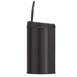 HLS Commercial® Sensor Trash Can, 8 gal, Plastic/Stainless Steel, Black (HLMHLS08RB) Each