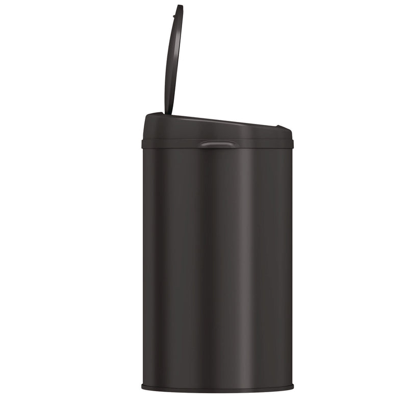 HLS Commercial® Sensor Trash Can, 8 gal, Plastic/Stainless Steel, Black (HLMHLS08RB) Each