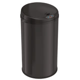 HLS Commercial® Sensor Trash Can, 8 gal, Plastic/Stainless Steel, Black (HLMHLS08RB) Each