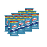 Windex® Glass and Surface Wet Wipe, Cloth, 7 x 8, Unscented, White, 38/Pack, 12 Packs/Carton (SJN378032) Case of 12