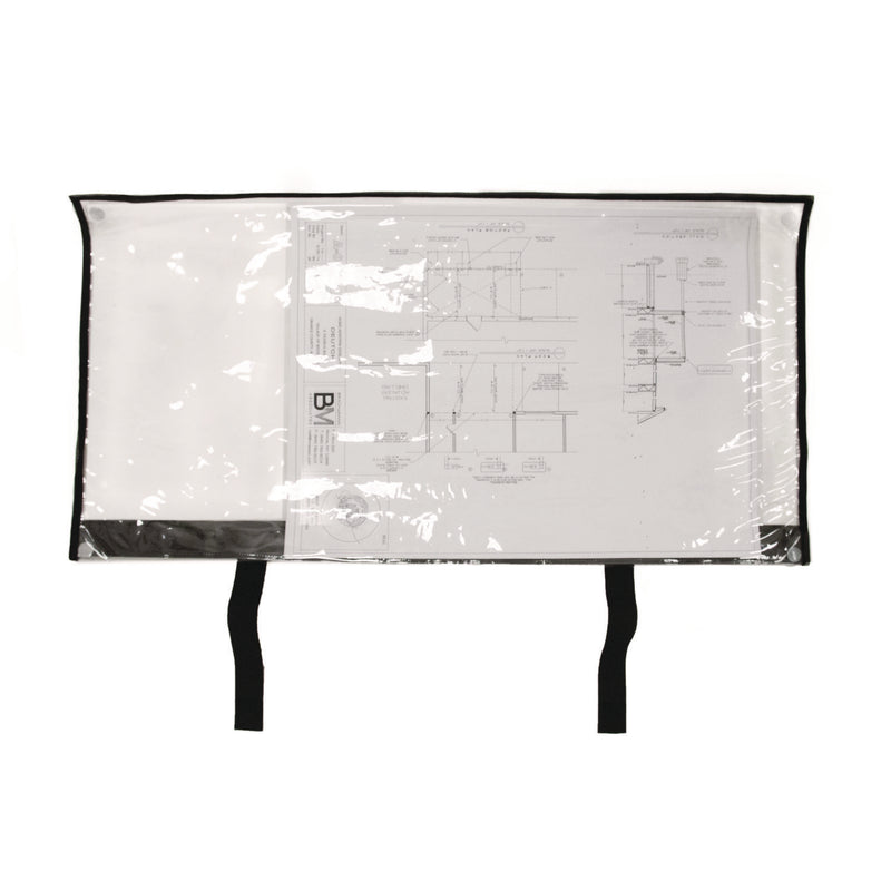 AdirOffice Large Document Protection Blueprint Plan Holder, Holds Plans 18" x 36", Clear (ALHIPS1836) Each