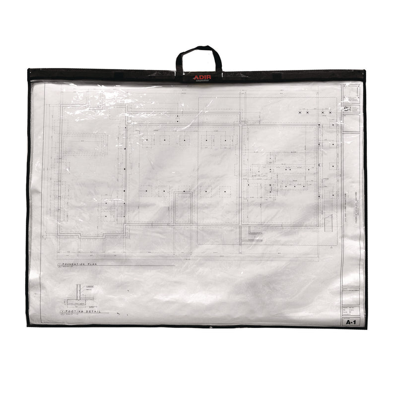 AdirOffice Large Document Protection Blueprint Plan Holder, Holds ARCH D (24" x 36"), Clear (ALHIPS2436) Each