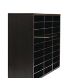 AdirOffice Wooden 27 Compartment Literature Organizer, 27 Sections, Letter Size, 31.49 x 11.81 x 21.65, Black (ALHIOF20101BLK) Each